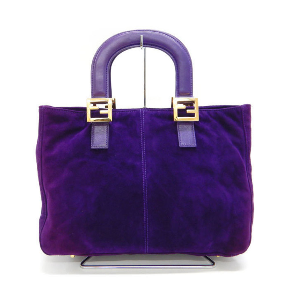 Fendi Suede Handbag Purple